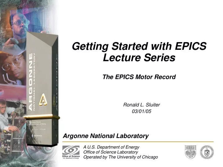 getting started with epics lecture series