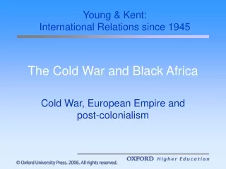 The Cold War and Black Africa