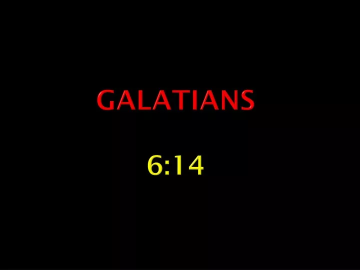 galatians 6 14
