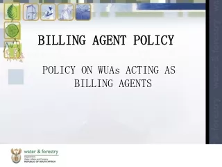 BILLING AGENT POLICY