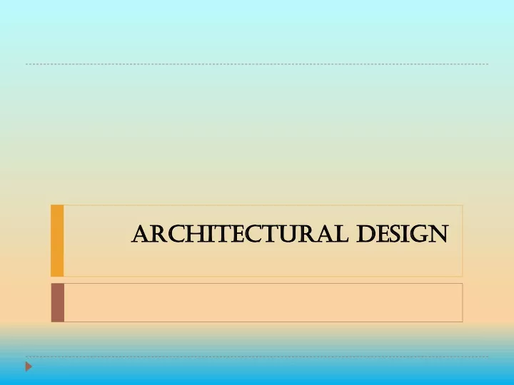 architectural design