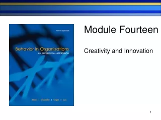 Module Fourteen Creativity and Innovation