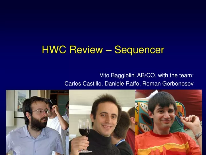 hwc review sequencer