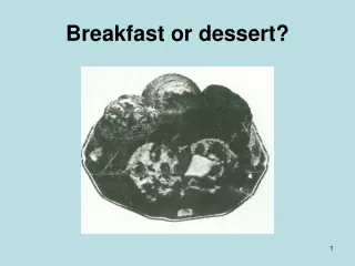 Breakfast or dessert?