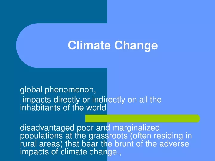 climate change