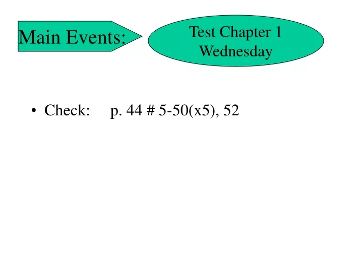 test chapter 1 wednesday
