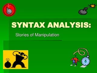 SYNTAX ANALYSIS: