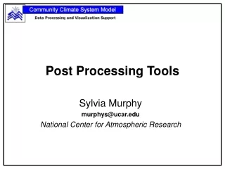Post Processing Tools