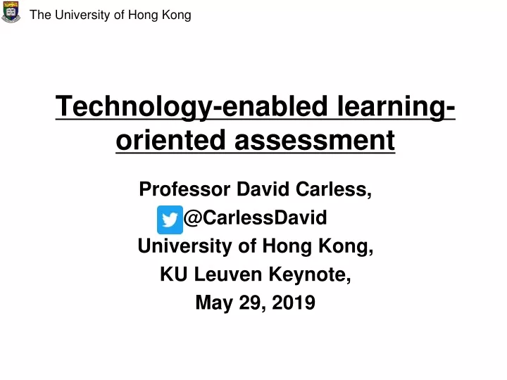 technology enabled learning oriented assessment