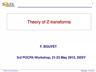 Theory of Z-transforms
