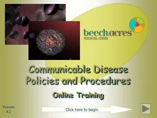 Communicable Disease Policies and Procedures Online Training