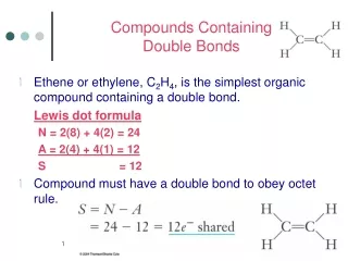 Compounds Containing  Double Bonds