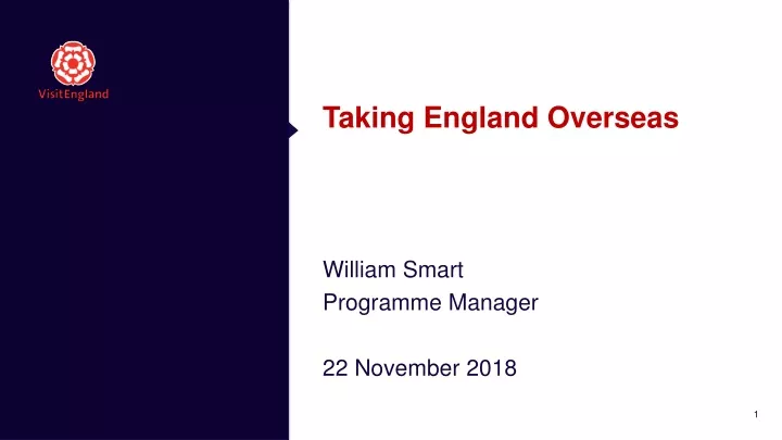 taking england overseas