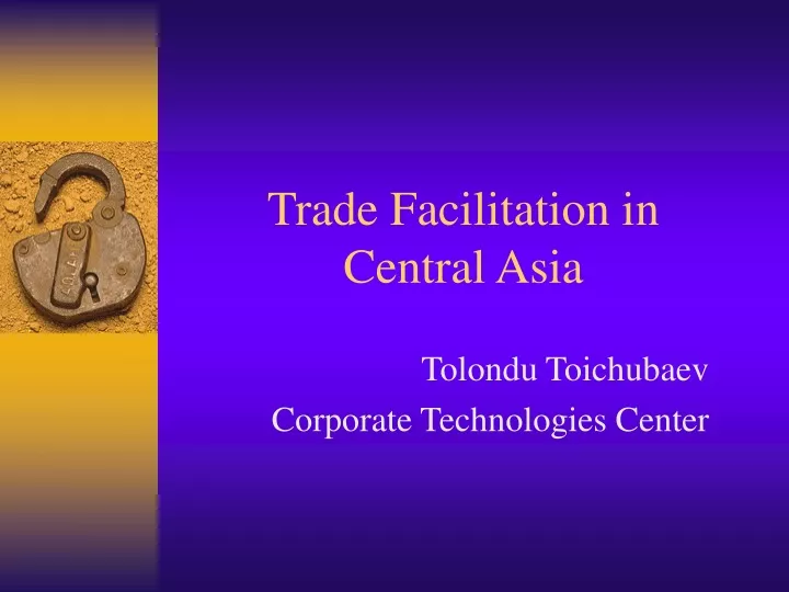 trade facilitation in central asia