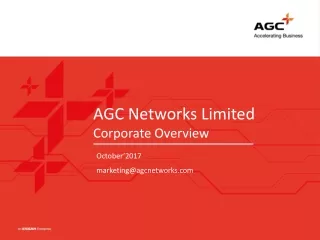 AGC Networks Limited Corporate Overview