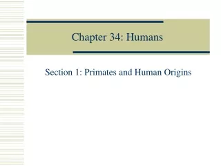 Chapter 34: Humans