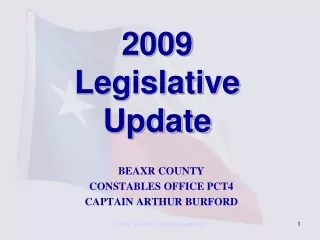 2009  Legislative  Update