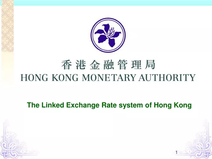 the linked exchange rate system of hong kong