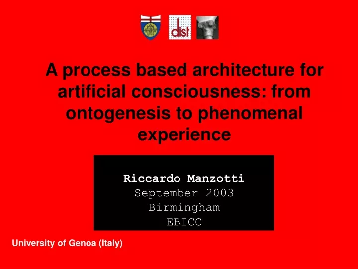 a process based architecture for artificial