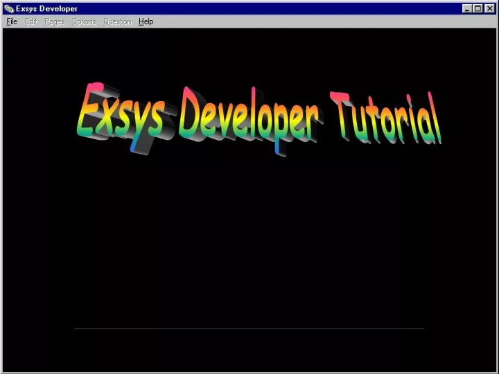 exsys developer tutorial