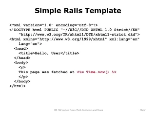 Simple Rails Template