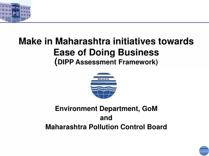 make in maharashtra initiatives towards ease