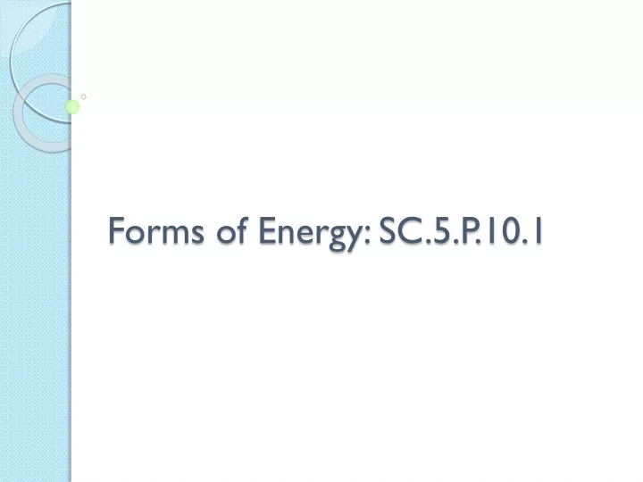 forms of energy sc 5 p 10 1