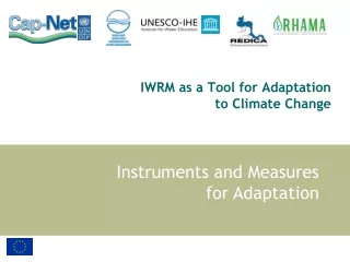 IWRM as a Tool for Adaptation to Climate Change