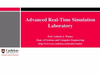Advanced Real-Time Simulation Laboratory