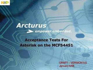 Acceptance Tests For  Asterisk on the MCF54451