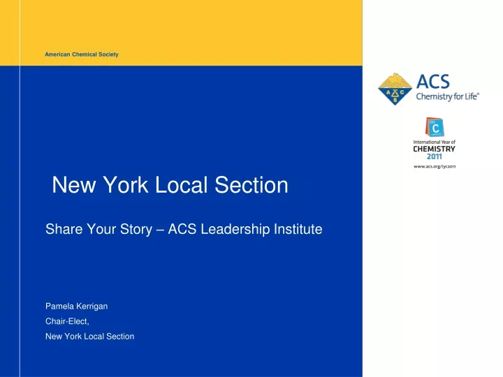 new york local section share your story acs leadership institute