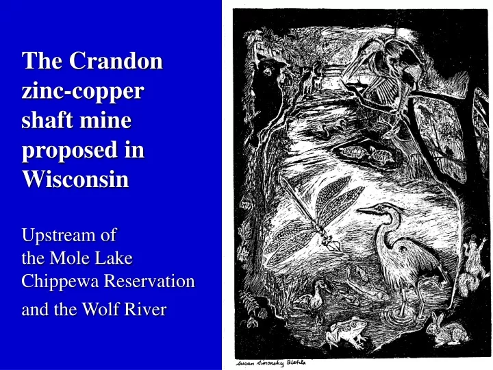 the crandon zinc copper shaft mine proposed