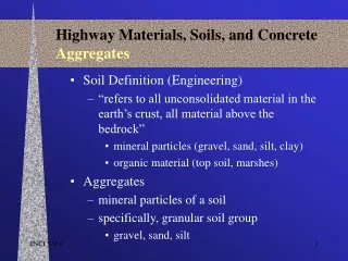 Highway Materials, Soils, and Concrete Aggregates