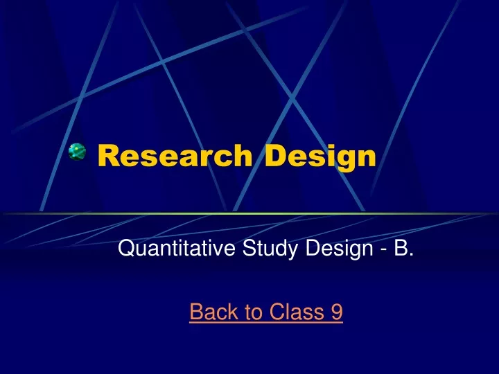 research design