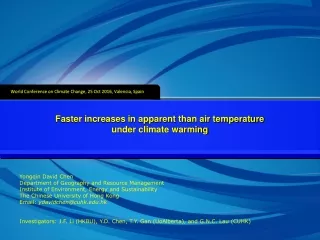 Faster increases in apparent than air temperature under climate warming