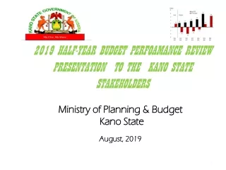 Ministry of Planning &amp; Budget  Kano State August, 2019