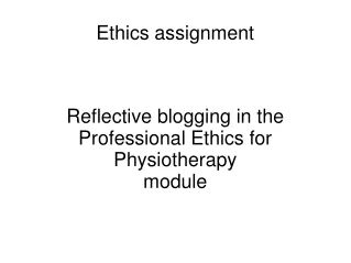 Ethics assignment
