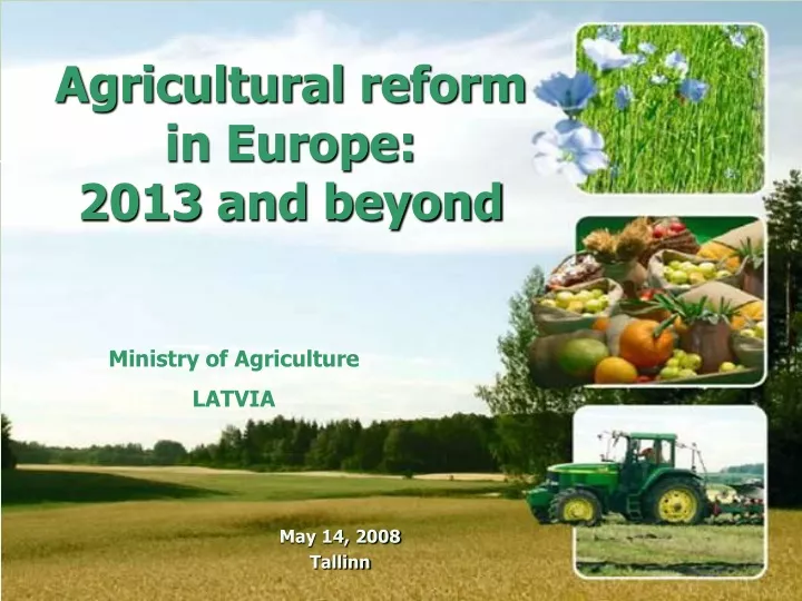 agricultural reform in europe 2013 and beyond