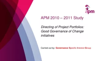 APM 2010 – 2011 Study