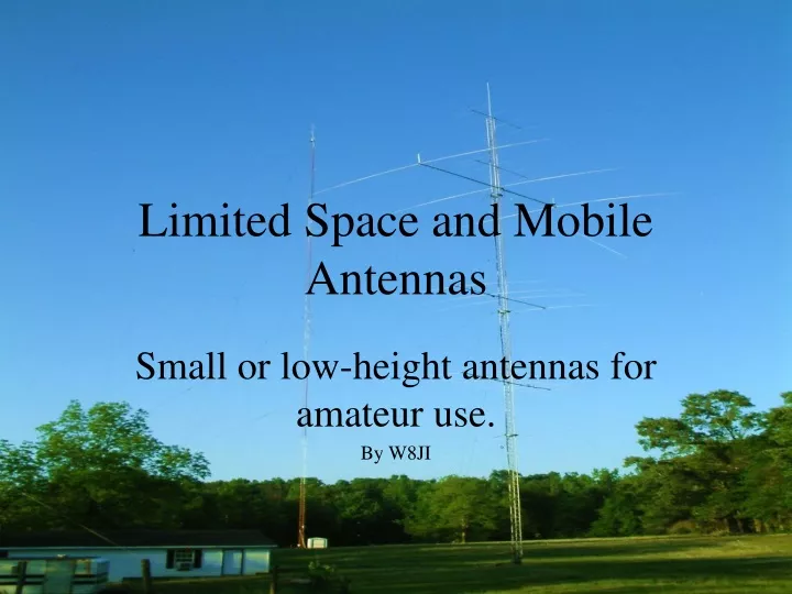 limited space and mobile antennas