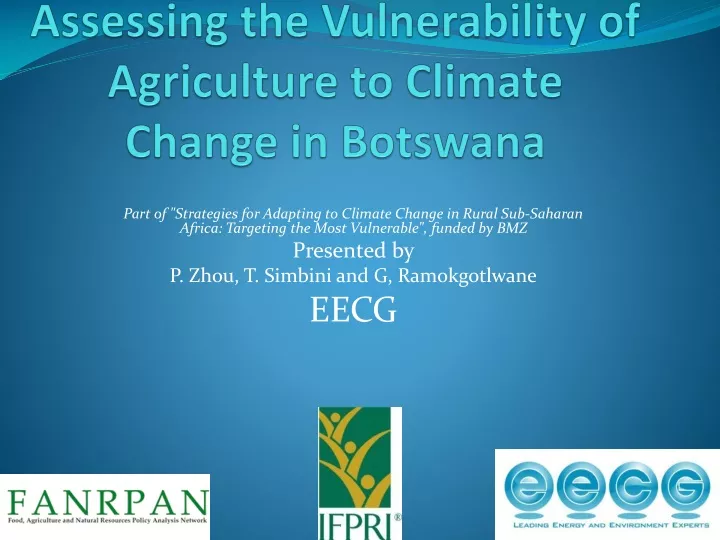 assessing the vulnerability of agriculture to climate change in botswana
