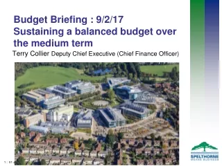 Budget Briefing : 9/2/17 Sustaining a balanced budget over    the medium term