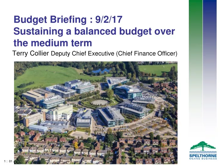budget briefing 9 2 17 sustaining a balanced budget over the medium term