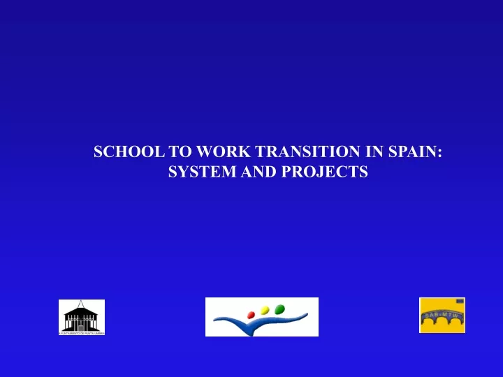 school to work transition in spain system