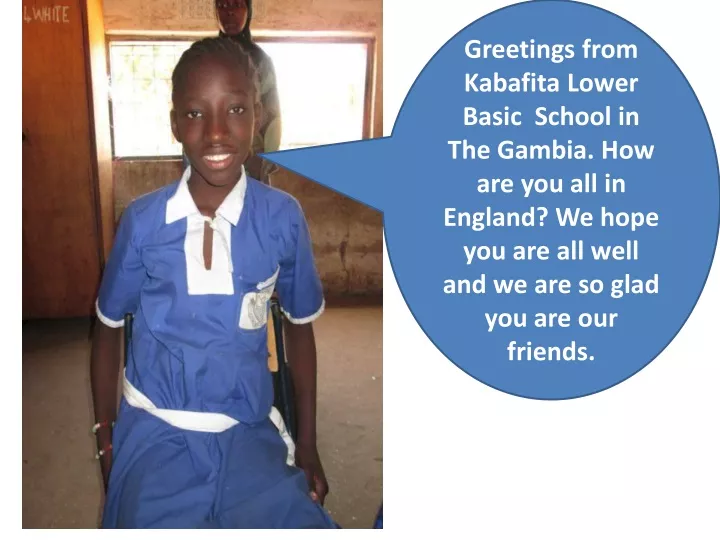 greetings from kabafita lower basic school