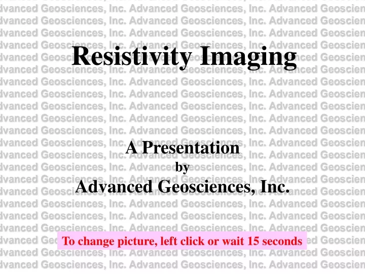 resistivity imaging