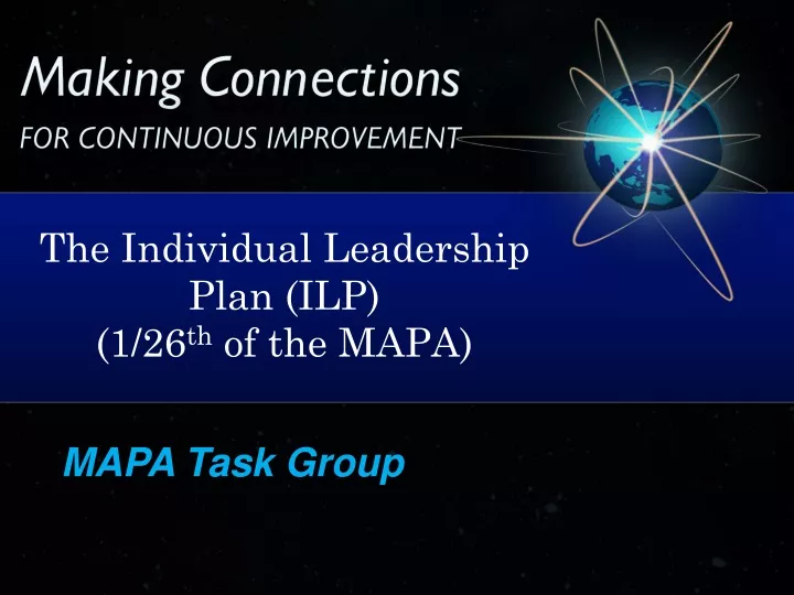 the individual leadership plan