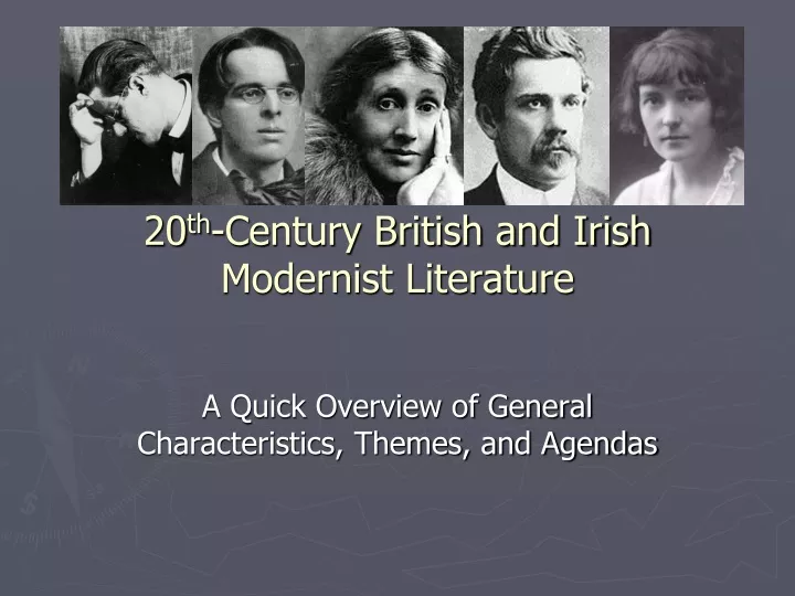 20 th century british and irish modernist literature