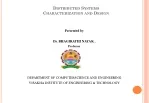 Distributed Systems Characterization and Design - slide 1