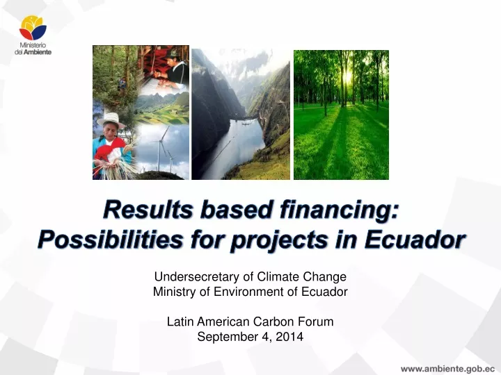 results based financing possibilities